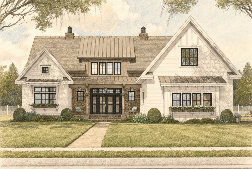 Roland — architect elevation sketch