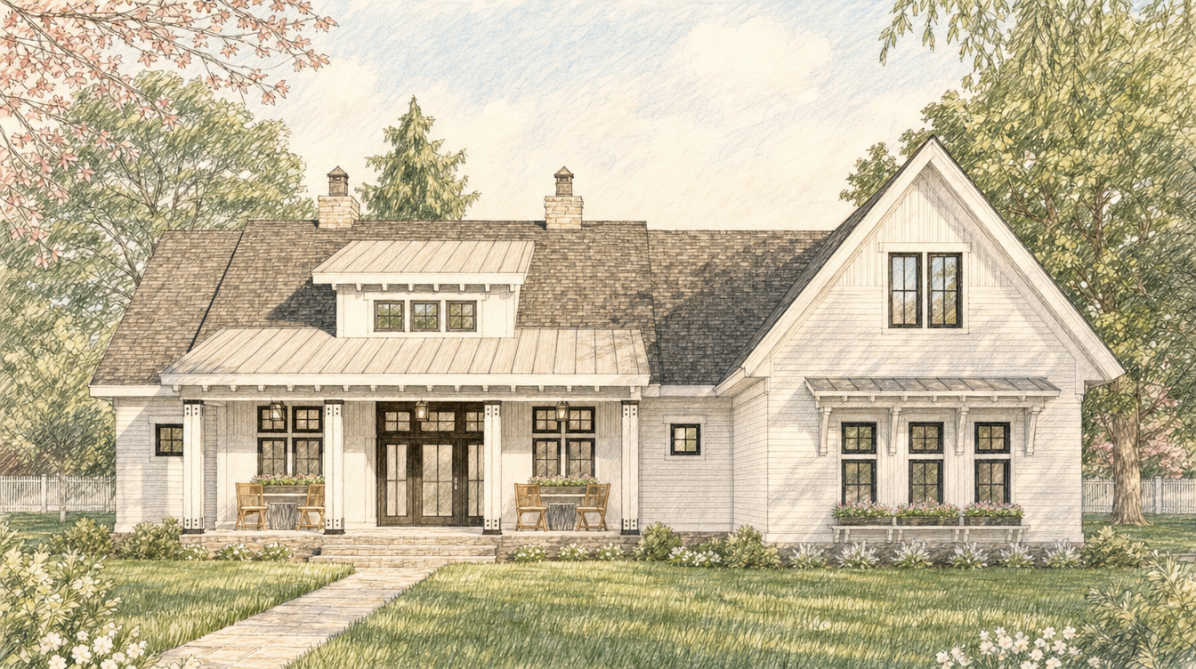 Gertrude — architect elevation sketch