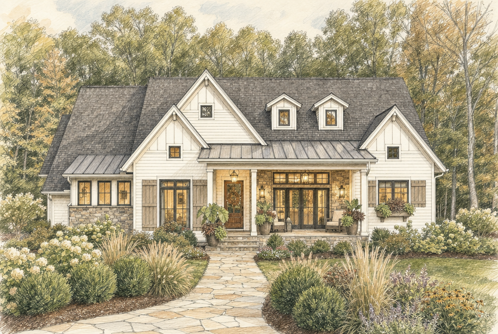 Alvin — architect elevation sketch
