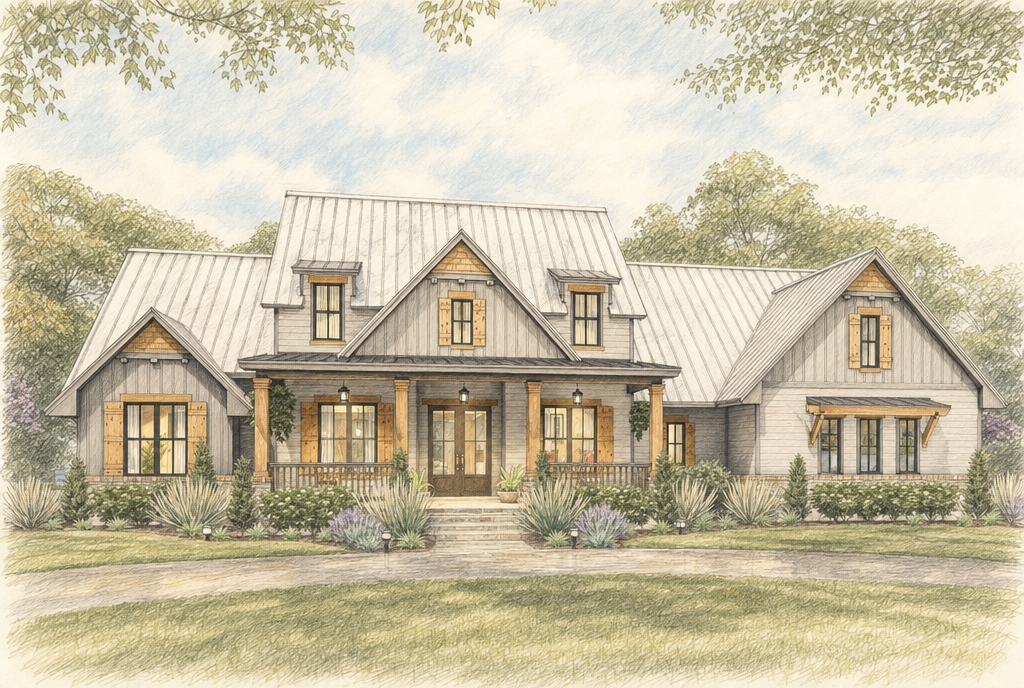 Barney — architect elevation sketch